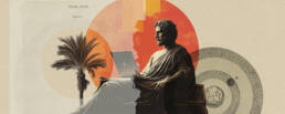 Visual collage by Tina Weisser, exploring ancient wisedom